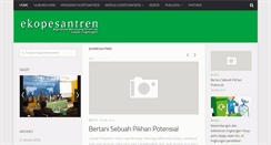 Desktop Screenshot of ekopesantren.com